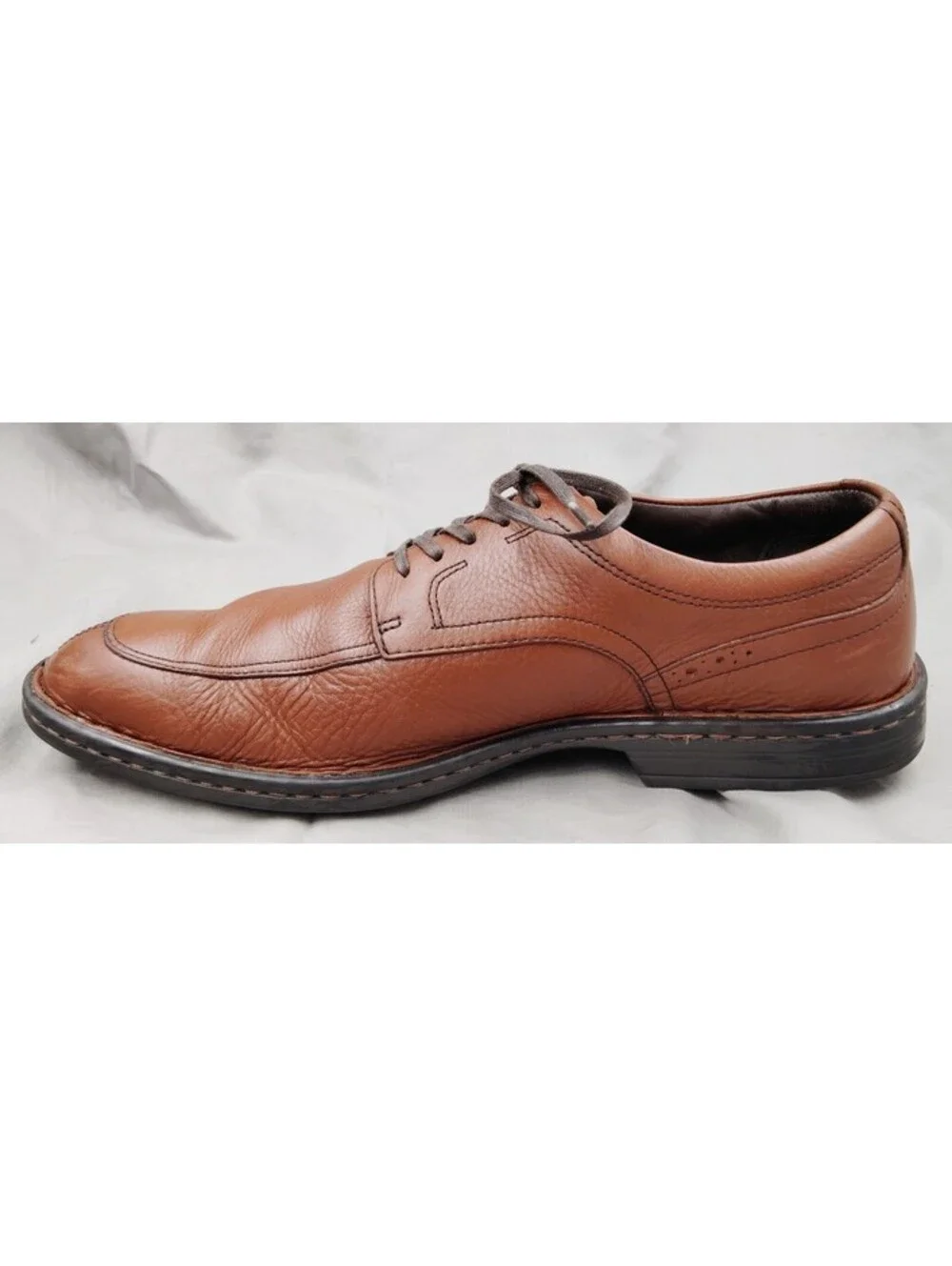 Rockport V76027 Men's 8 W Brown Leather Apron Toe Oxford Dress Shoes Adiprene
